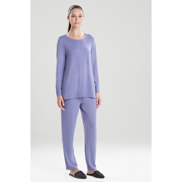 Natori Blue Top and Lounge Pants Set